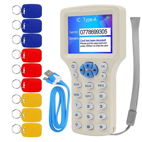 10 frequency rfid copier id ic reader writer|rfid nfc card reader writer.